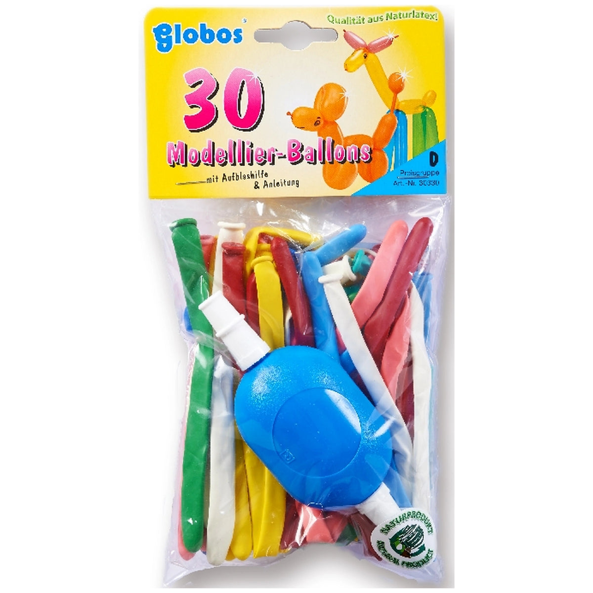 Globo - 30 Modelballonnen Met Pomp En Instructies