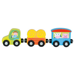 Gollness - Pepes Tractor met Magnetische Koppelingen - Speelgoed Treinen & Treinsets