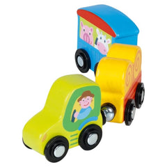 Gollness - Pepes Tractor met Magnetische Koppelingen - Speelgoed Treinen & Treinsets