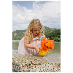 Gowi - Beach Bucket Diameter 16 Cm Multi Color - Beach & Sand Toys