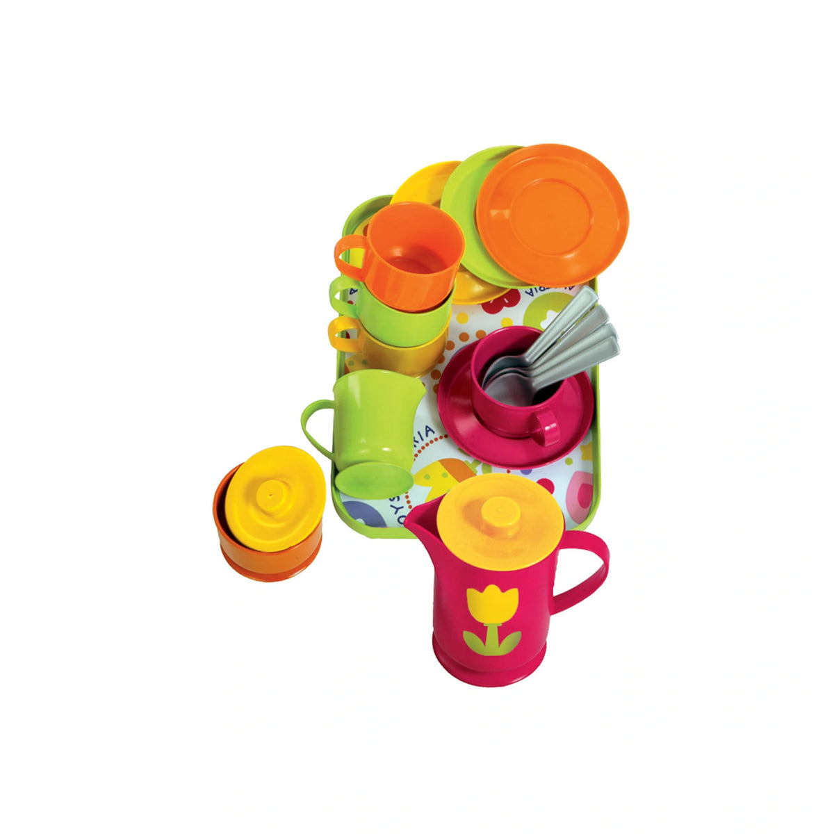 Gowi - Koffieservice Parijs 18 Stukken - Doen alsof Beroepen & Rollenspellen