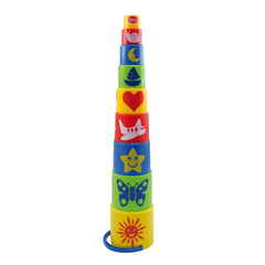 Gowi - Pyramid Standard - 9-delige doos - Sorteer- en stapel speelgoed