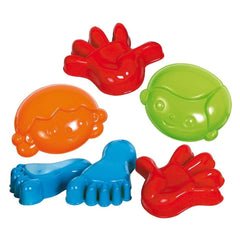 Gowi - Sand Mold Fritz - 6 Piece Set In The Net - Beach & Sand Toys