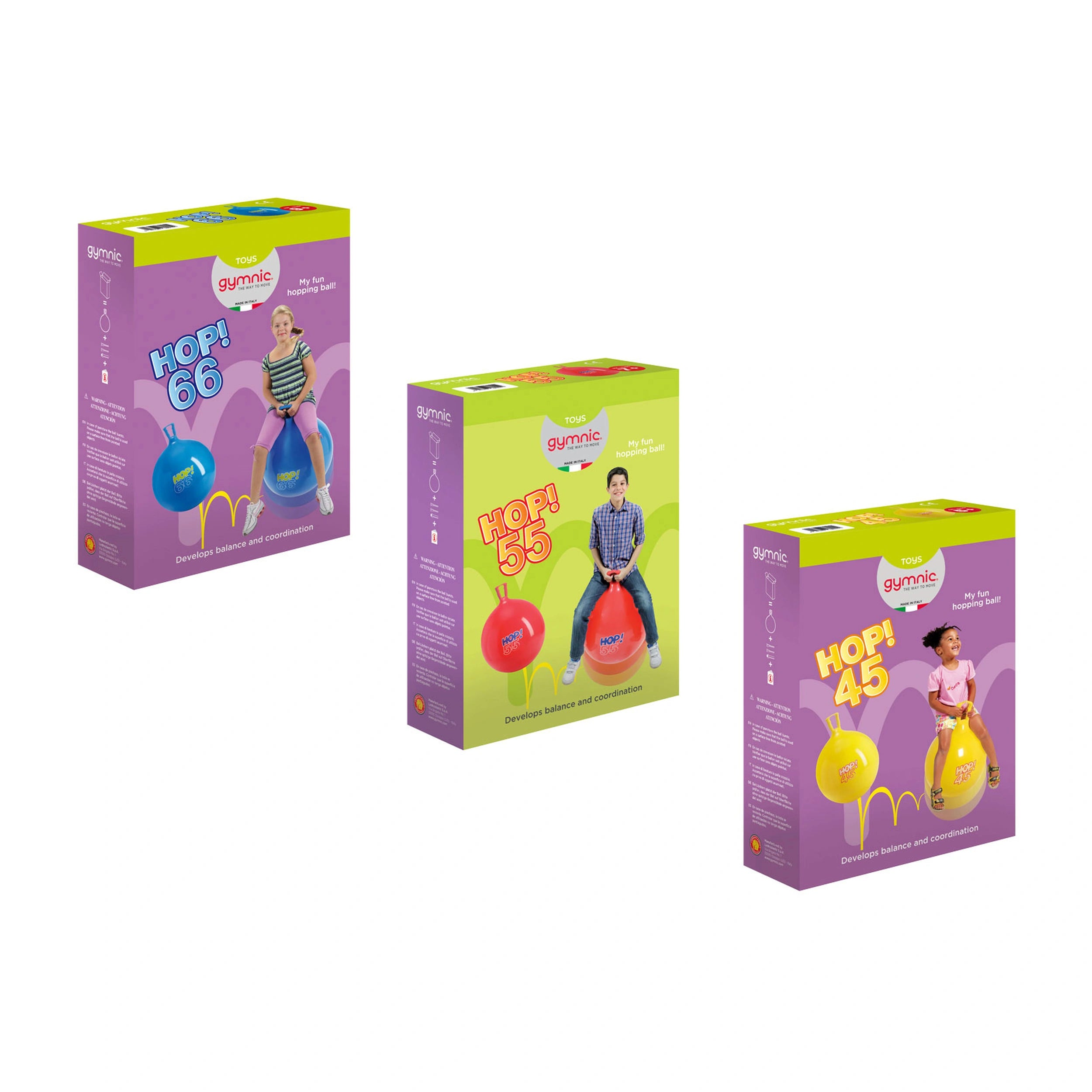 Gymnic - Hop Hop 66 Riding Toy Jumping Ball Blue
