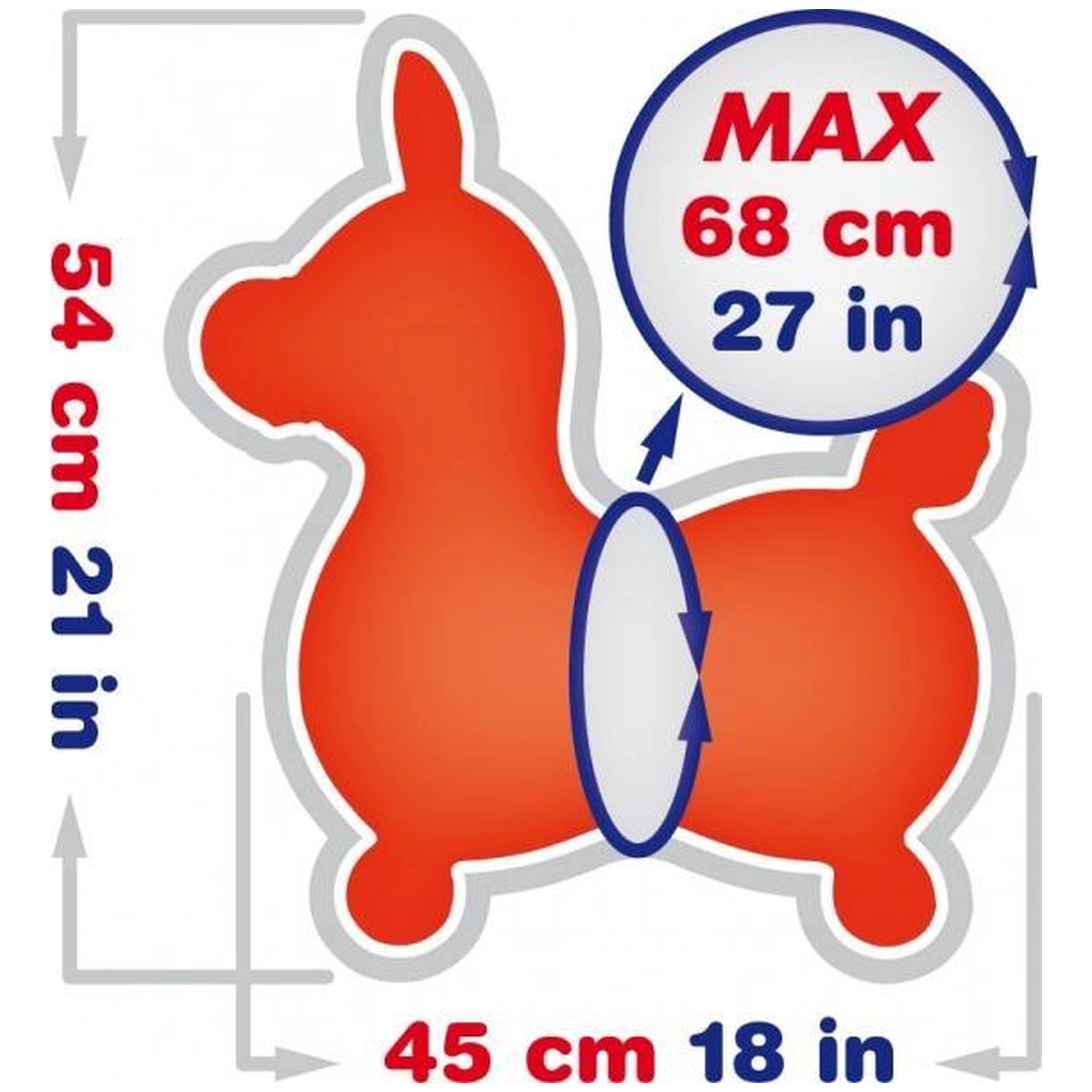 Gymnic - Rody Rijdend Speelgoed Springpaard Blauw