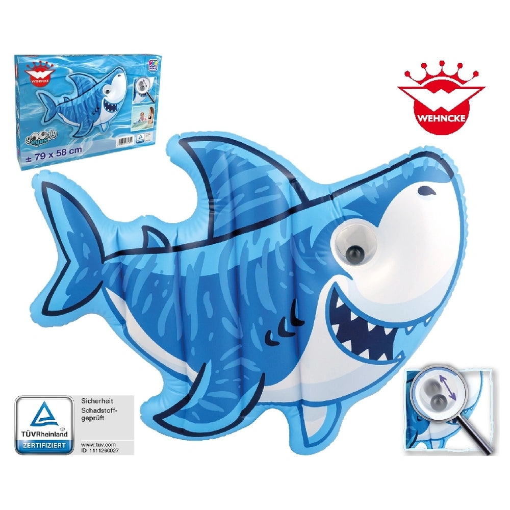 Happy People - Play Mats - Shark Inflatable Air Mattress - Googly Eyes - 3+ Years