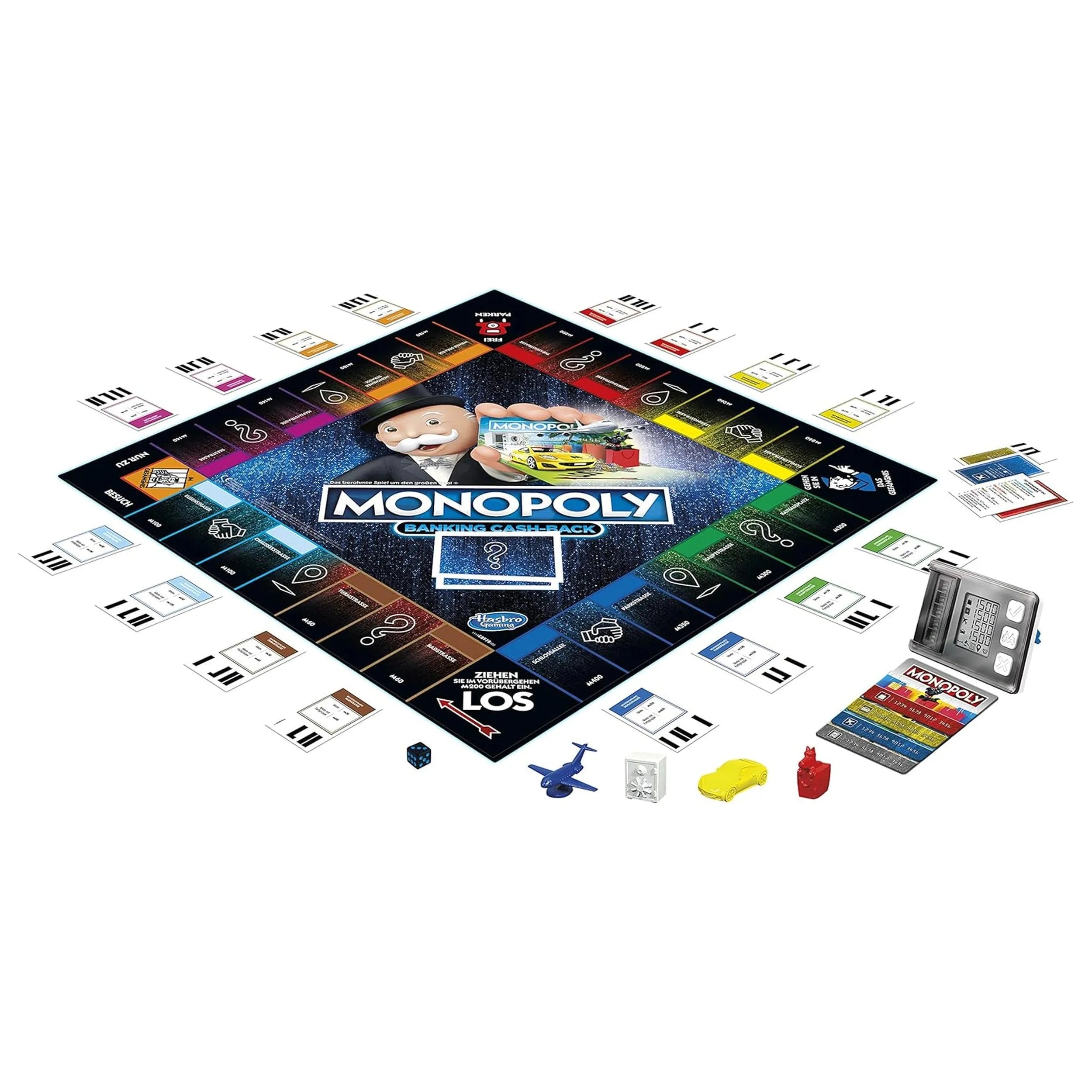 Hasbro - Monopoly Banking Cash Back Board Game- German Edition