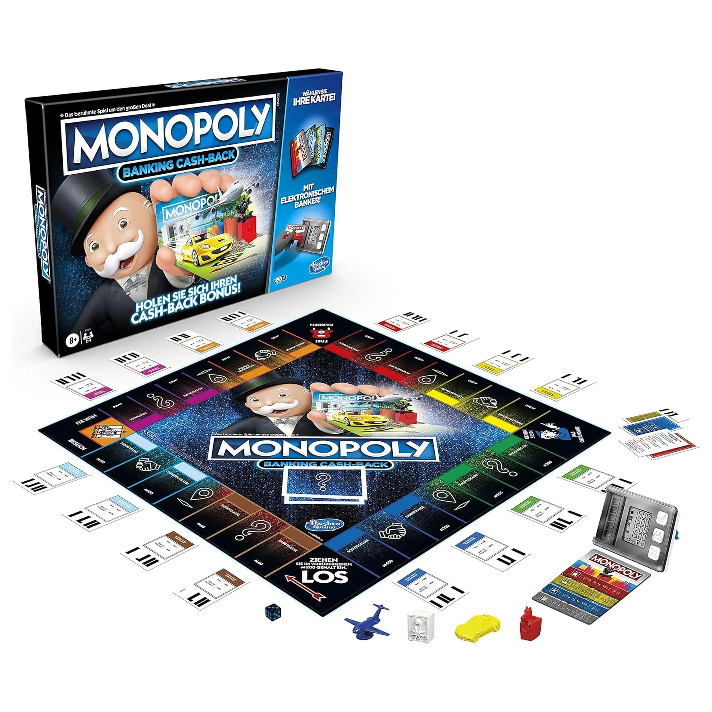 Hasbro - Monopoly Banking Cash Back Board Game- German Edition