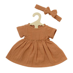 Heless - Poppen - Set van Katoenen Poppenjurken - Rimpels - 18M+ - Accessoires