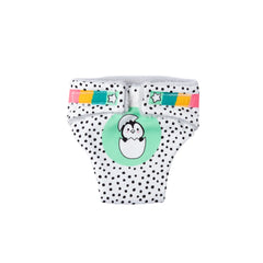 Heless - Dolls - Penguin Dotty Reusable Doll Cloth Diapers Set - 18M+ - Sustainable