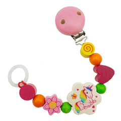 Hess - Unicorn Pacifier Chain Multicoloured - Baby Toys And Activity Equipment