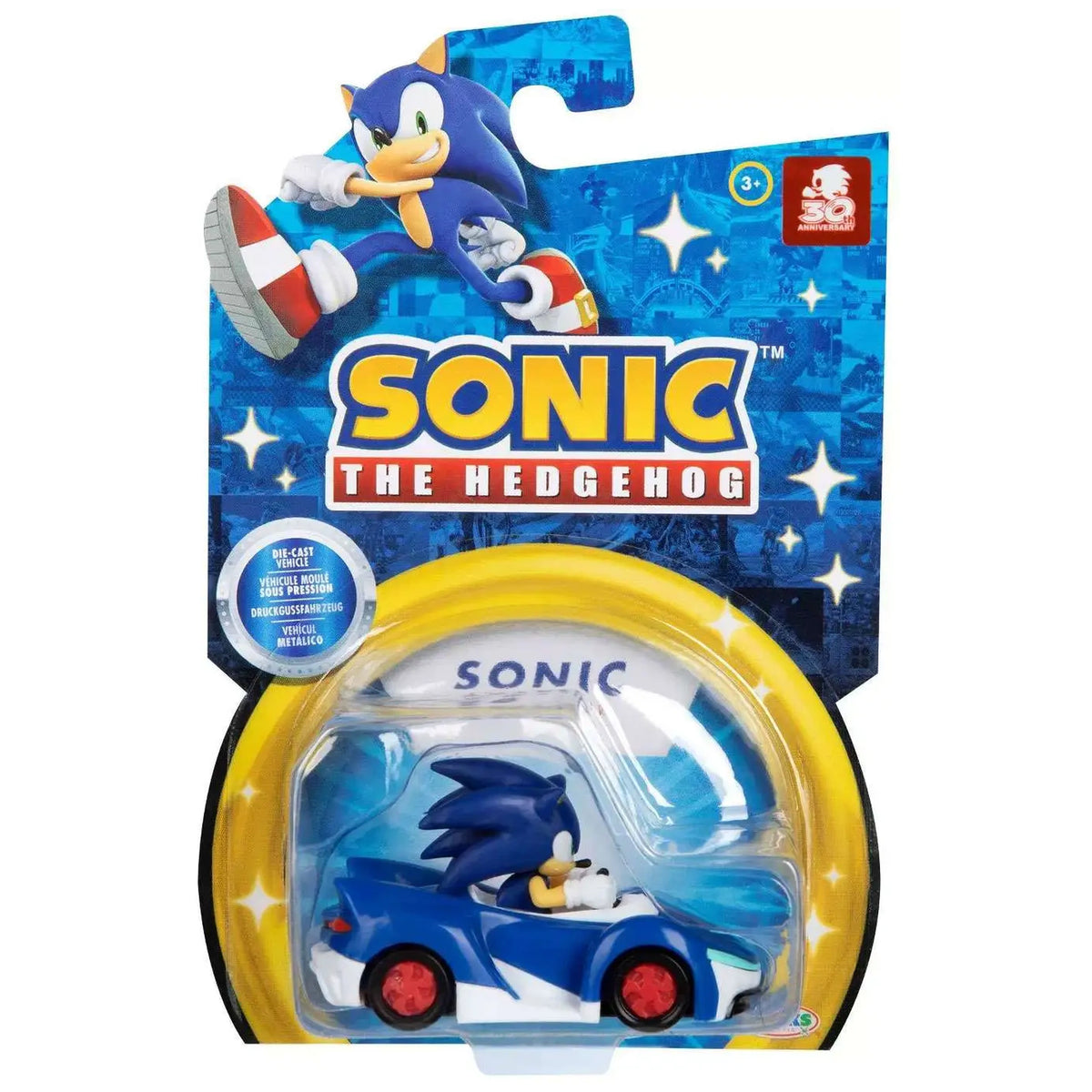 JAKKS - Sonic The Hedgehog Die Cast Voertuig 1:64 - Speelvoertuigen