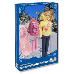 Jagerndorfer - Pop met Slee en Rugzak - Poppen, Speelsets & Speelfiguren