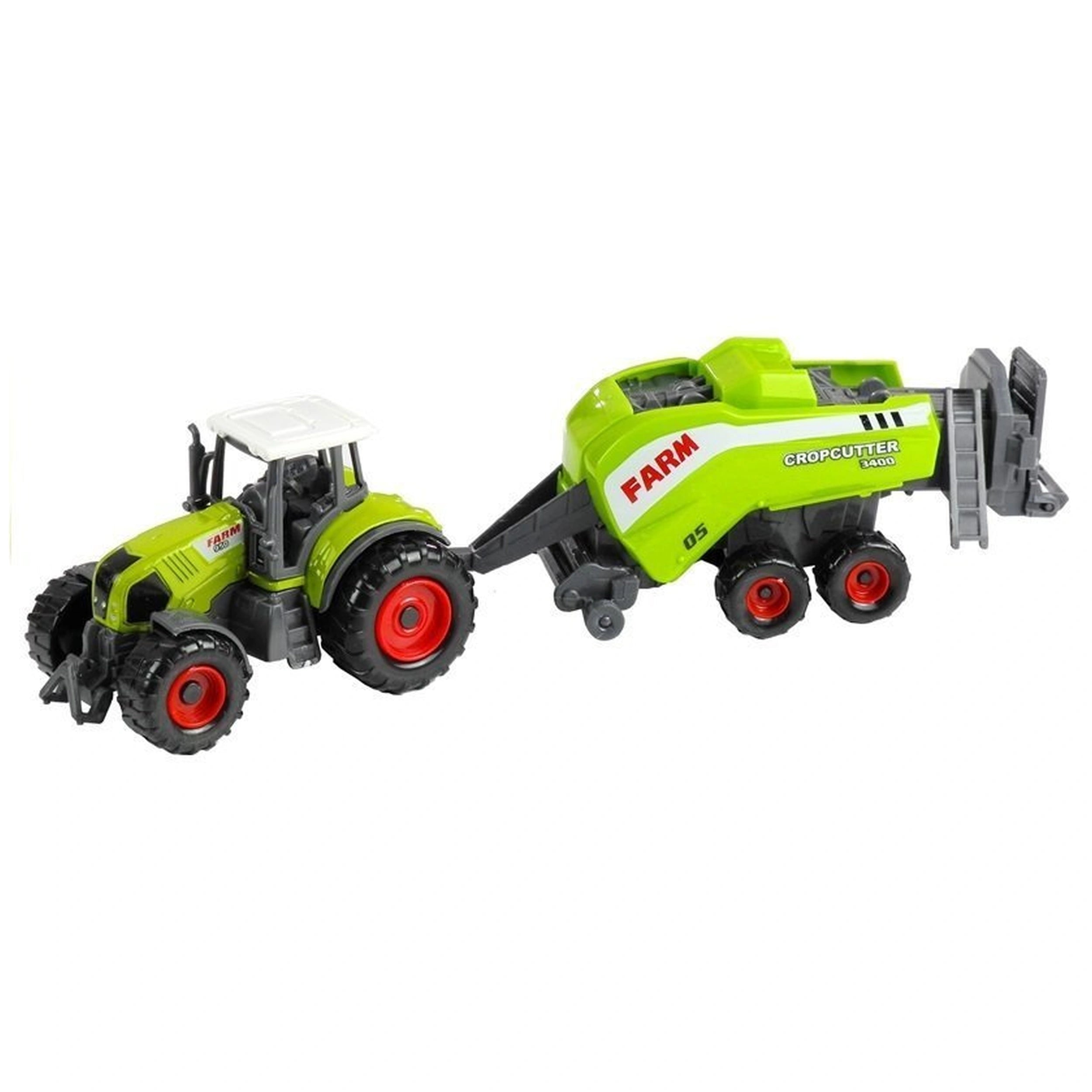 Johntoy - Junior Farm Master Farming Tractor With Trailer - Random Selection - Play Vehicles