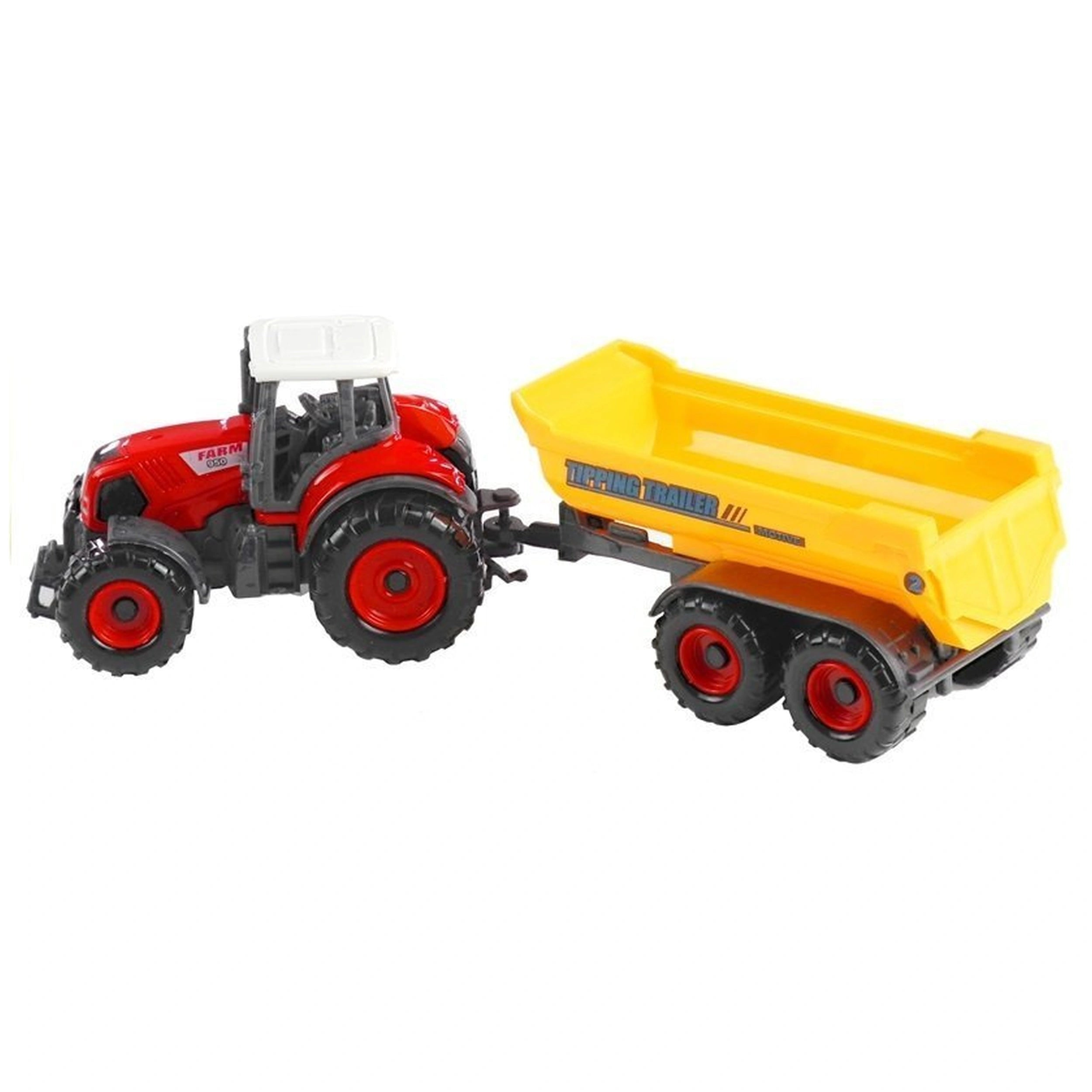 Johntoy - Junior Farm Master Farming Tractor With Trailer - Random Selection - Play Vehicles