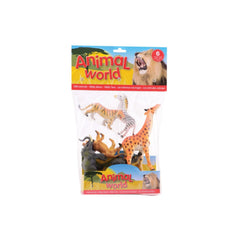 Johntoy - Wilde Wereld Dieren 6 Stuks Verpakking - Actie & Speelgoedfiguren