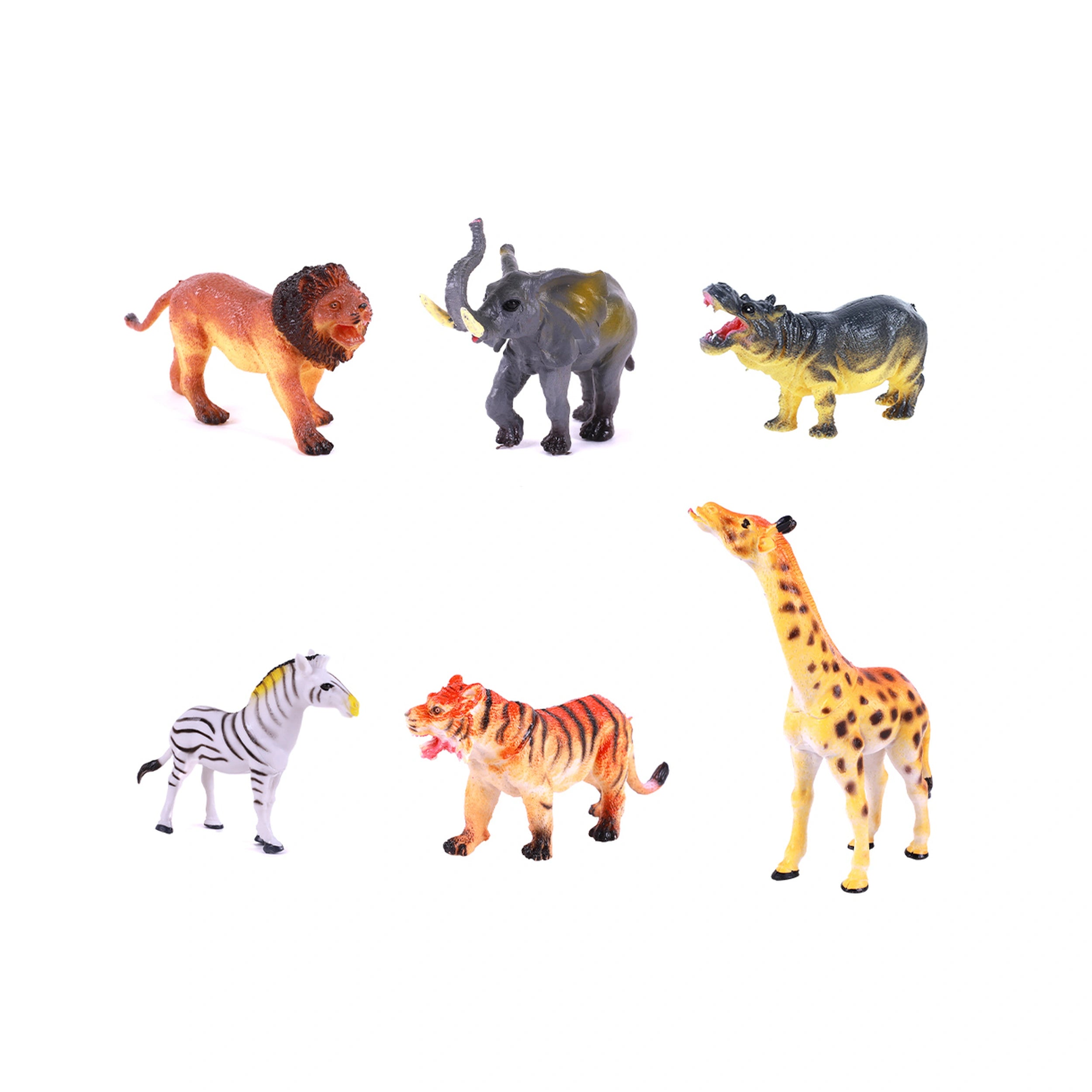 Johntoy - Wilde Wereld Dieren 6 Stuks Verpakking - Actie & Speelgoedfiguren