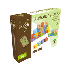 Johntoy - Wooden Alphabet Blocks 30 Pieces - Baby Activity Toys