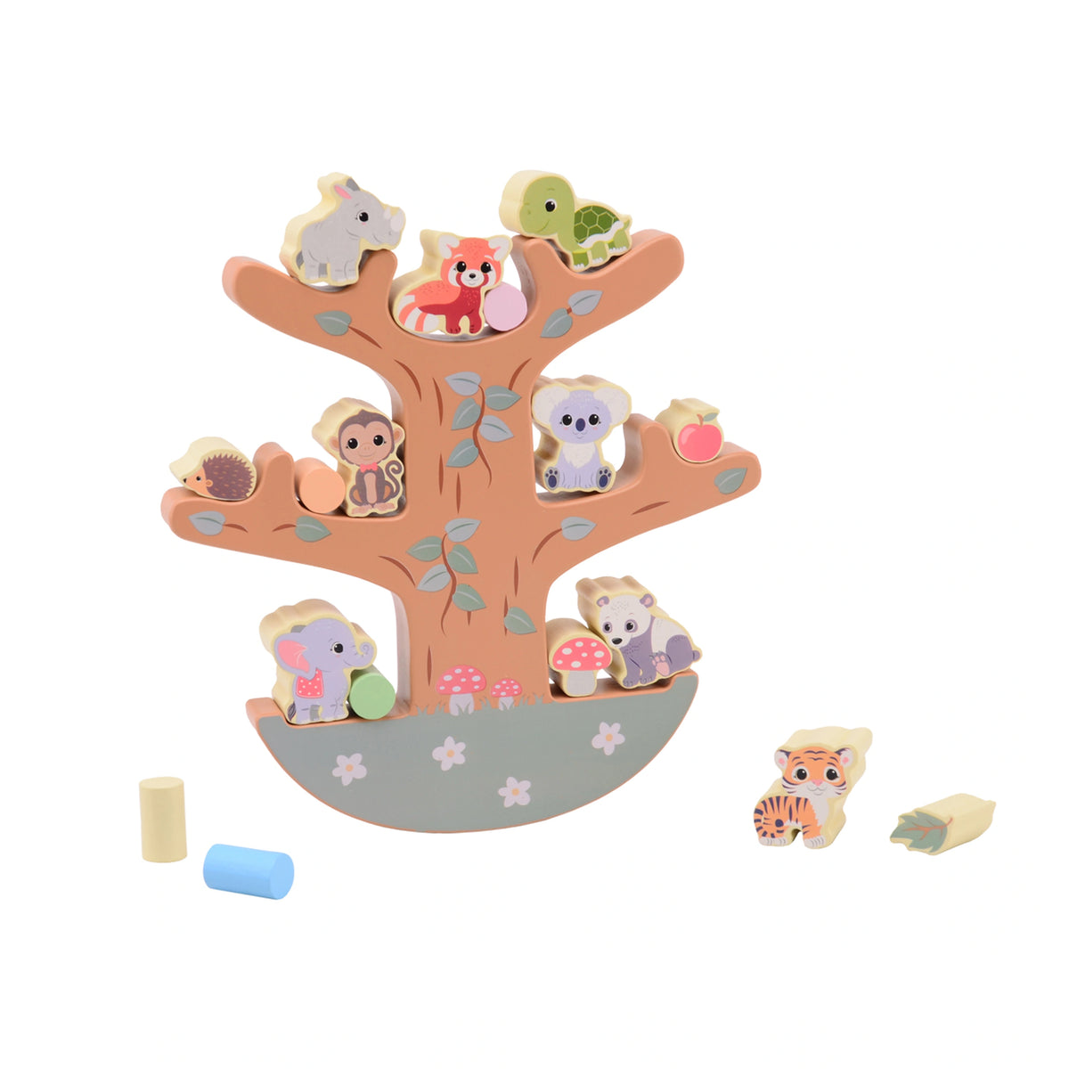 Johntoy - Houten Balansboom - Baby Activiteit Speelgoed