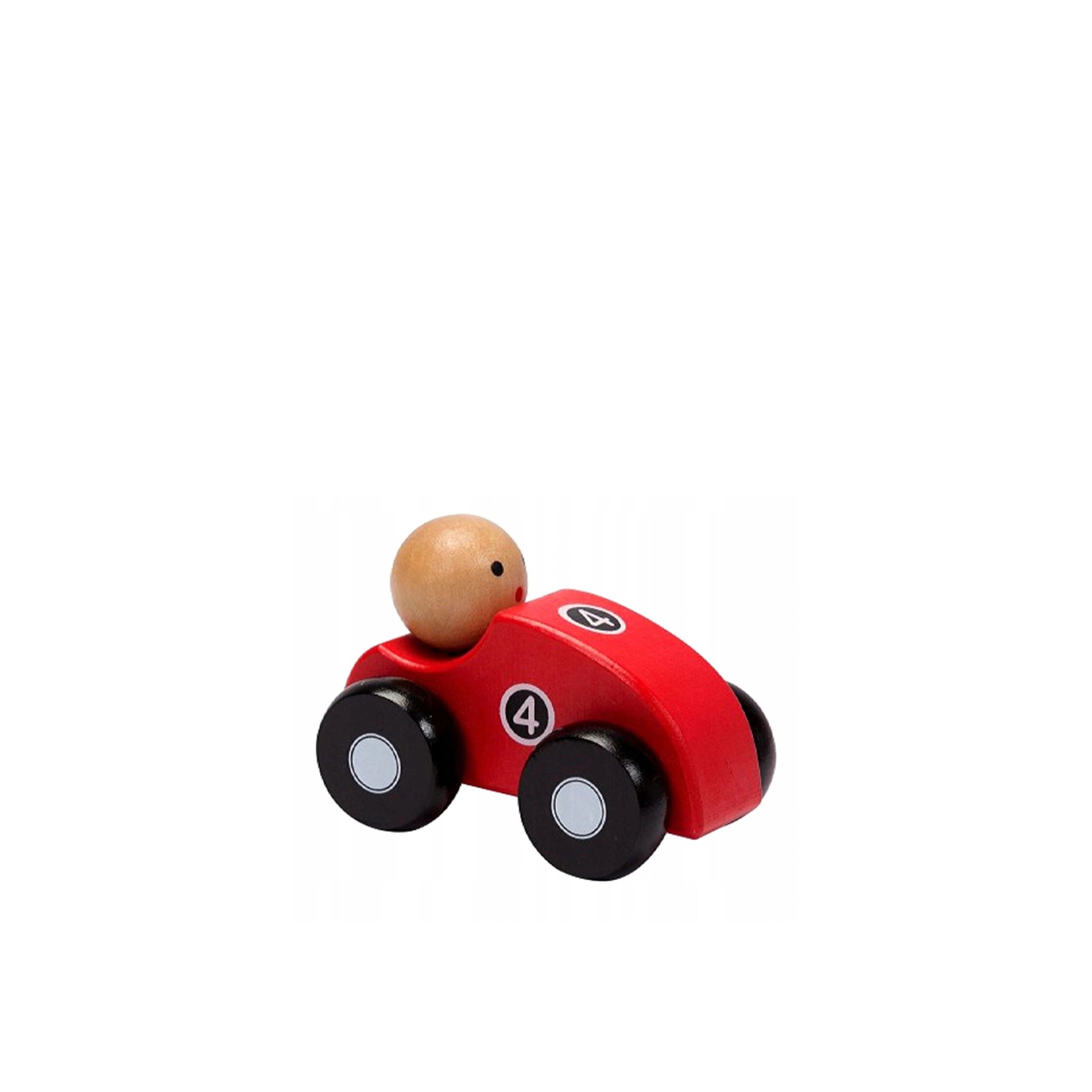 Johntoy - Wooden Cars 4 Assorted In Display - Play Vehicles