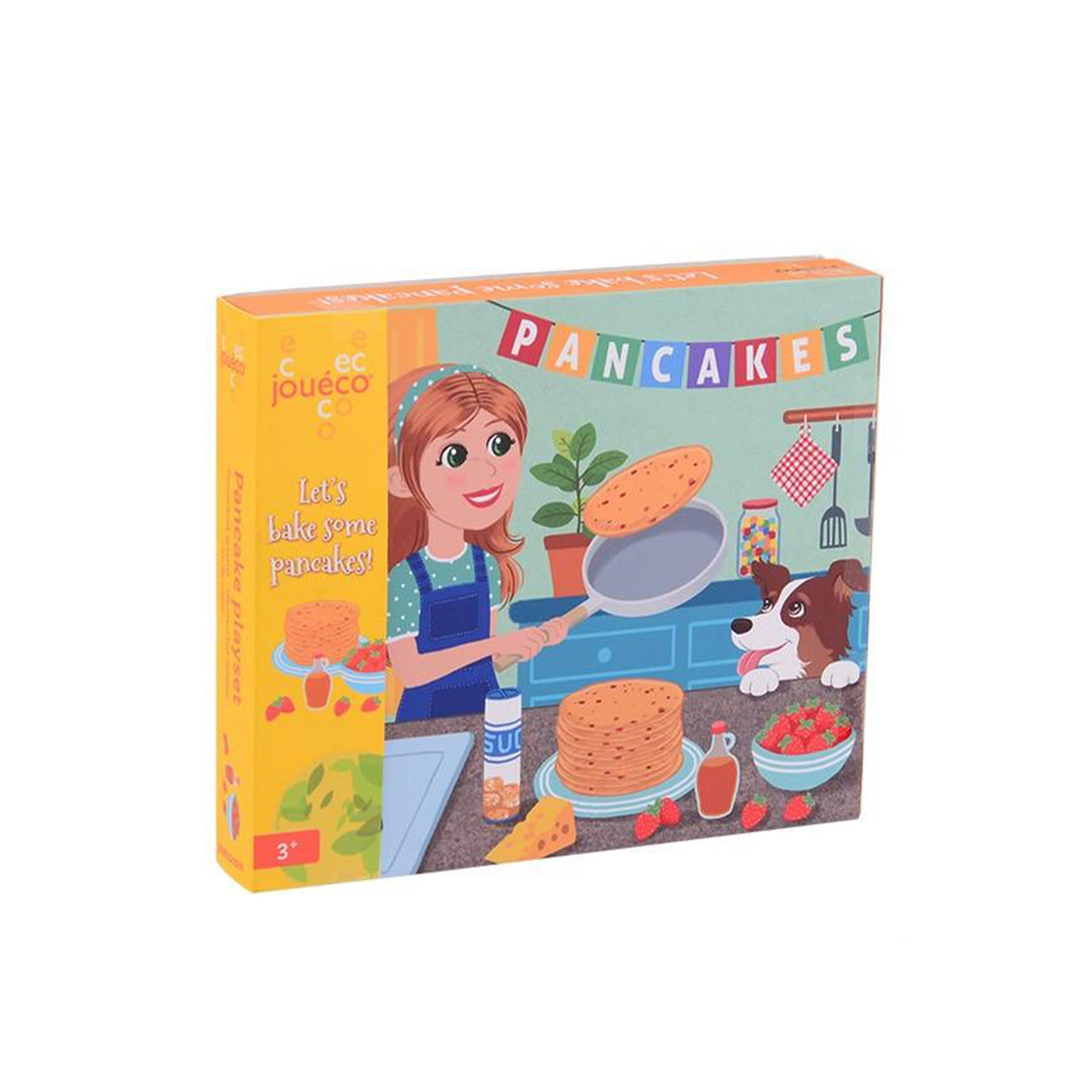 Johntoy - Wooden Pancake Set In Box - Pretend Professions & Role Playing