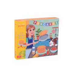 Johntoy - Wooden Pancake Set In Box - Pretend Professions & Role Playing