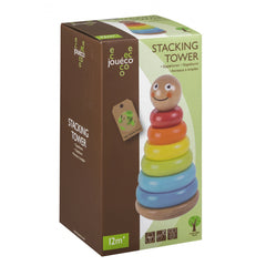 Johntoy - Wooden Stacking Tower - Sorting & Stacking Toys