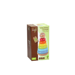 Johntoy - Wooden Stacking Tower - Sorting & Stacking Toys