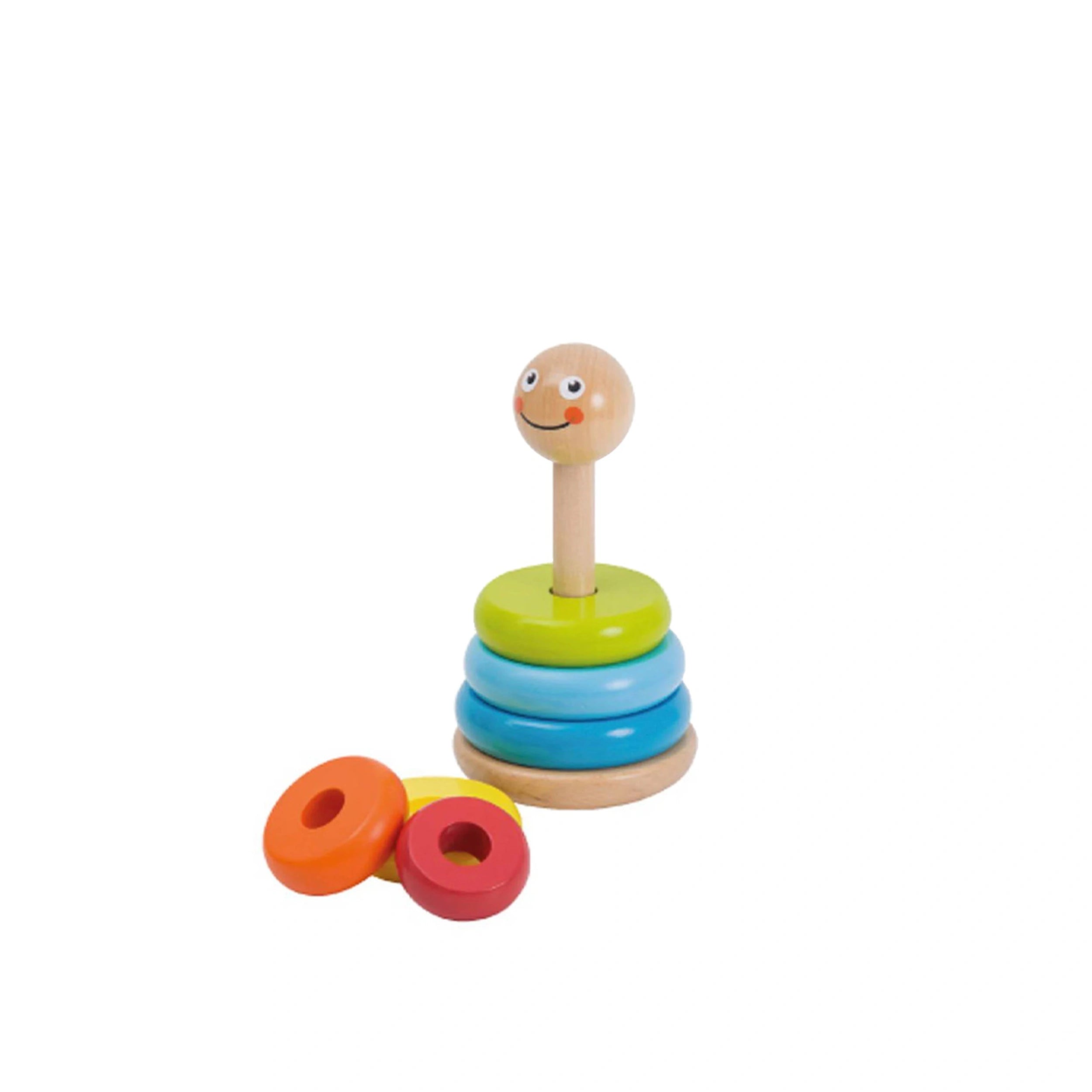 Johntoy - Wooden Stacking Tower - Sorting & Stacking Toys