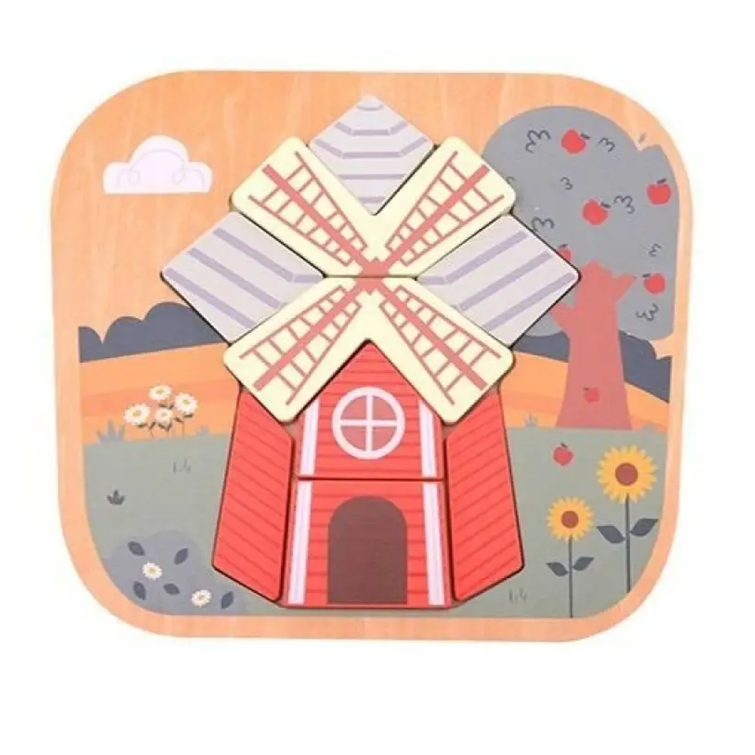 Joueco - Mini Wooden Farm Puzzle - Puzzles