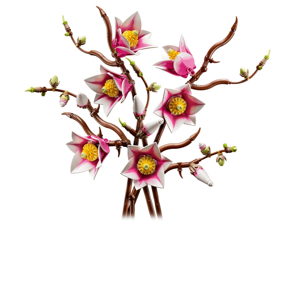 LEGO - Bouwset - Botanische Magnolia Takken - 18+ Jaar - Bloemdecoratie