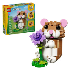 LEGO - Creator 3 in 1 Schattige Hamster met een Bloem - Bouwset Speelgoed