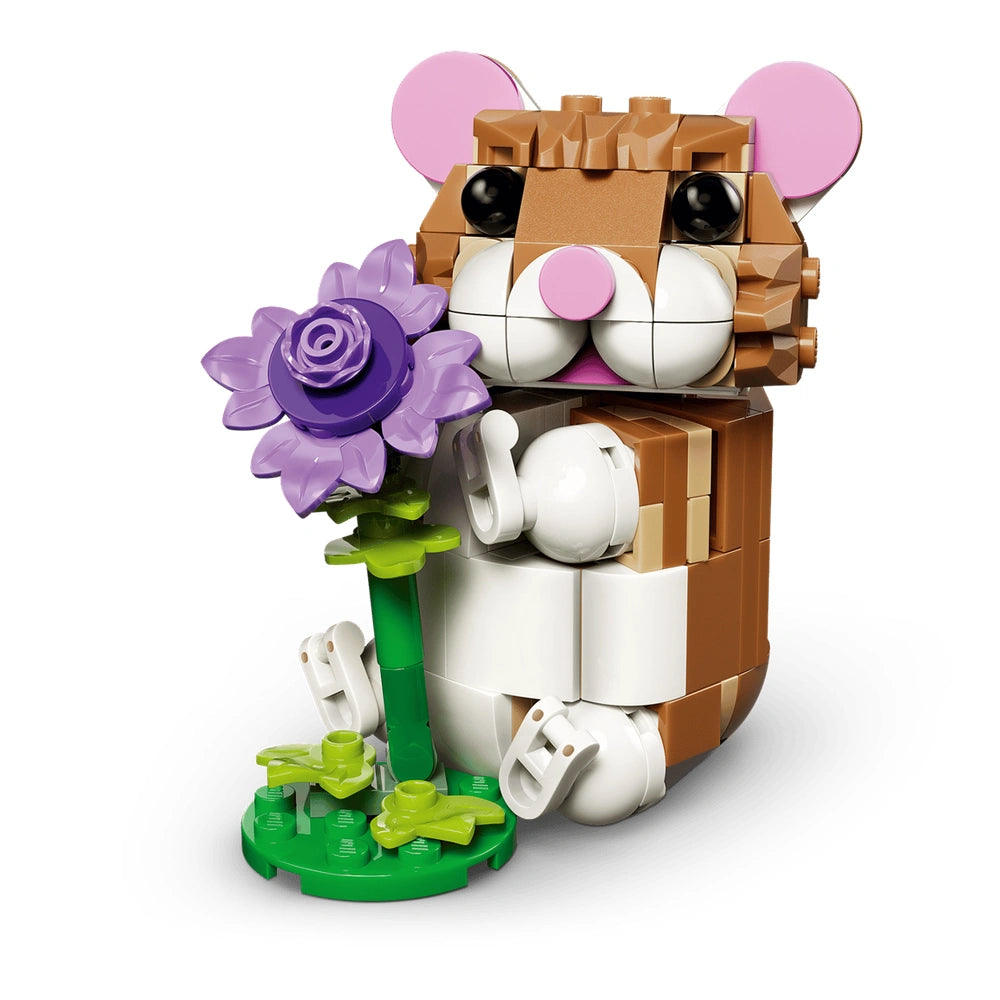 LEGO - Creator 3 in 1 Schattige Hamster met een Bloem - Bouwset Speelgoed
