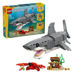 LEGO - Creator 3 in 1 Fierce Shark met een Schatkist - Bouwset Speelgoed