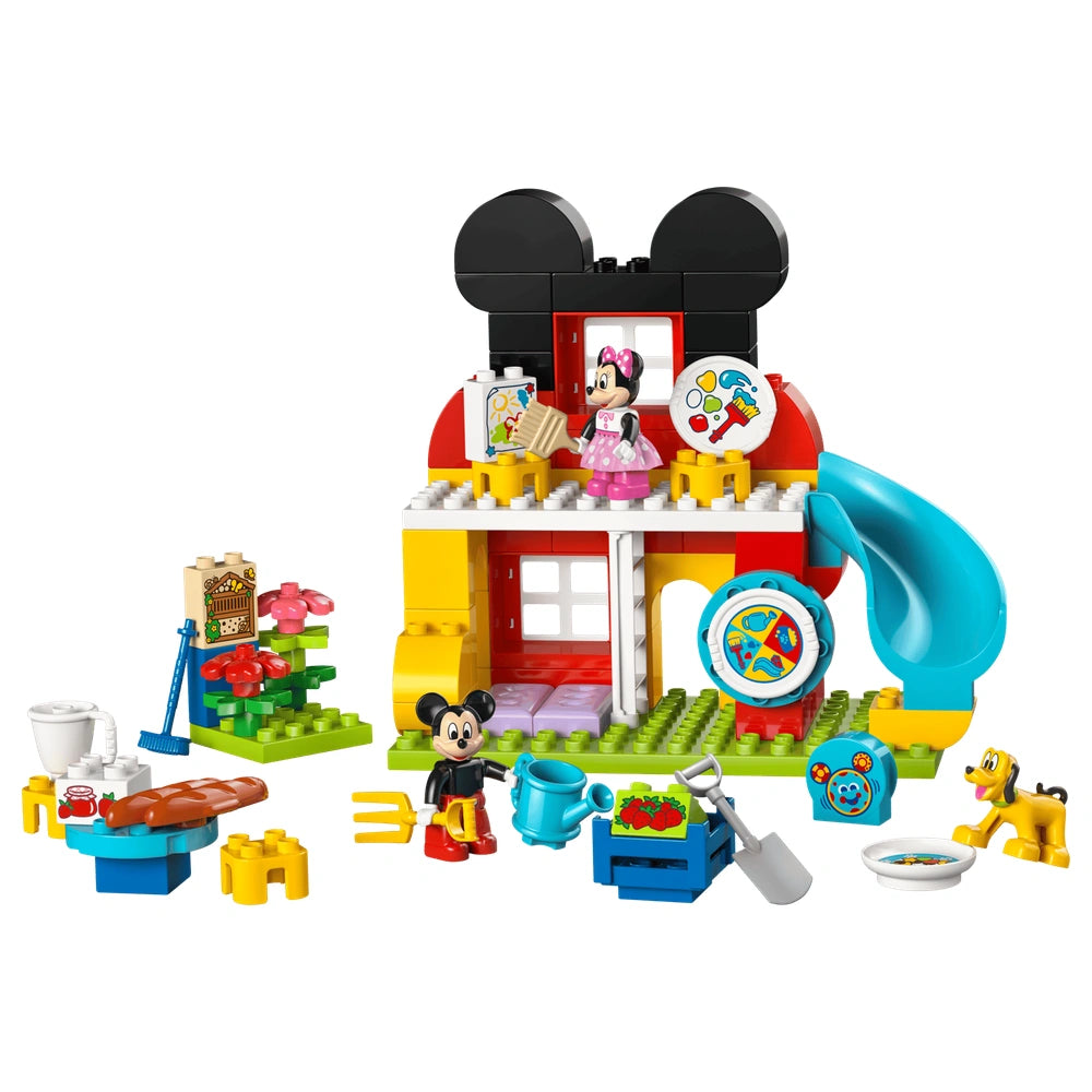 LEGO DUPLO Disney Mickey Mouse Clubhouse with Minnie & Pluto (10465) - 87 Pieces - Age +2 -  Construction Set Toys