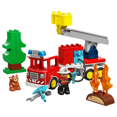 LEGO - DUPLO Fire Truck with Hose and Firefighter - Construction Set Toys - 10473
