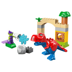 LEGO DUPLO Marvel Dinosaur Spidey-Rex vs. Green Goblin (10463) - 25 Piece - Age +2 -  Construction Set Toys