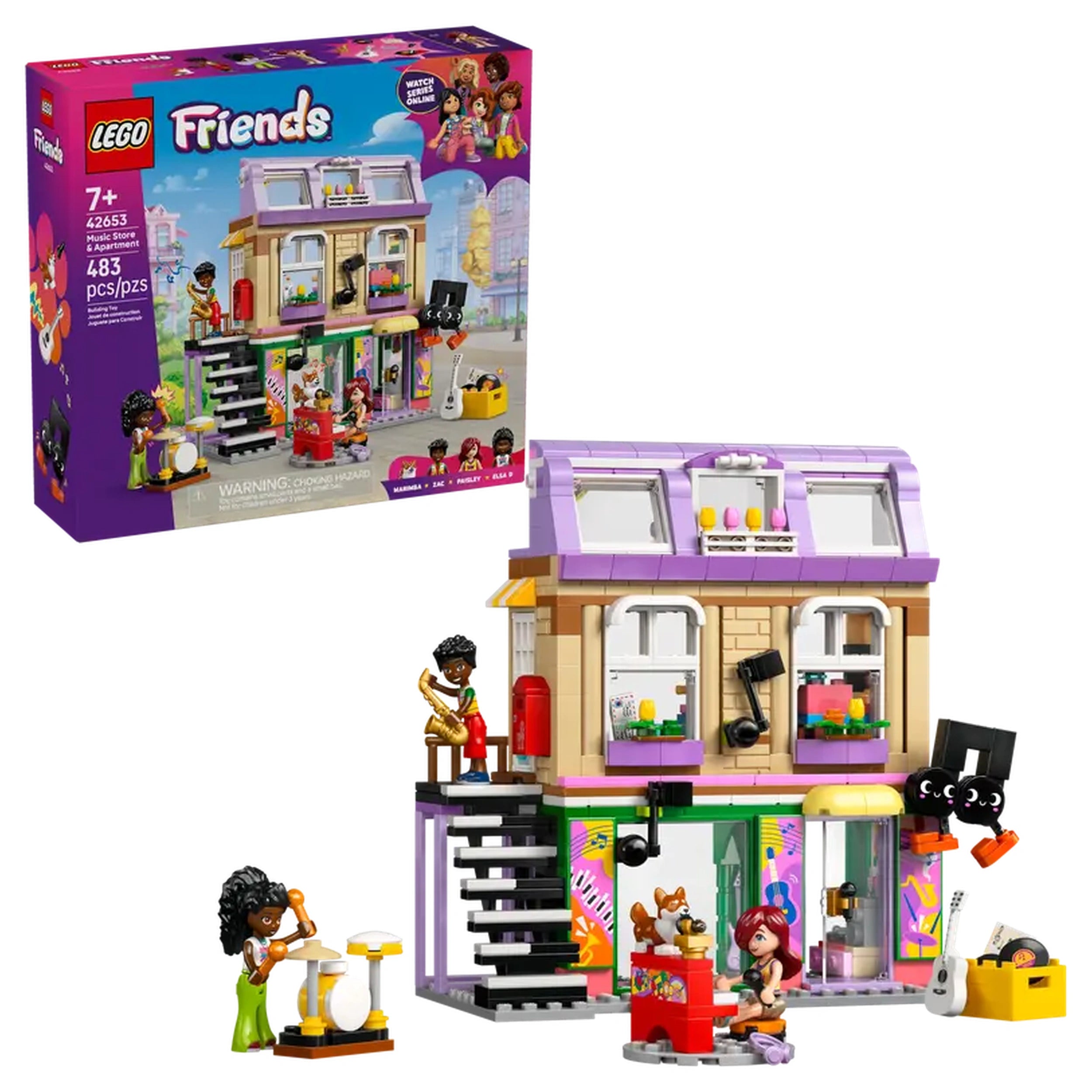 LEGO Friends - Muziekwinkel & Appartement - Bouwset Speelgoed