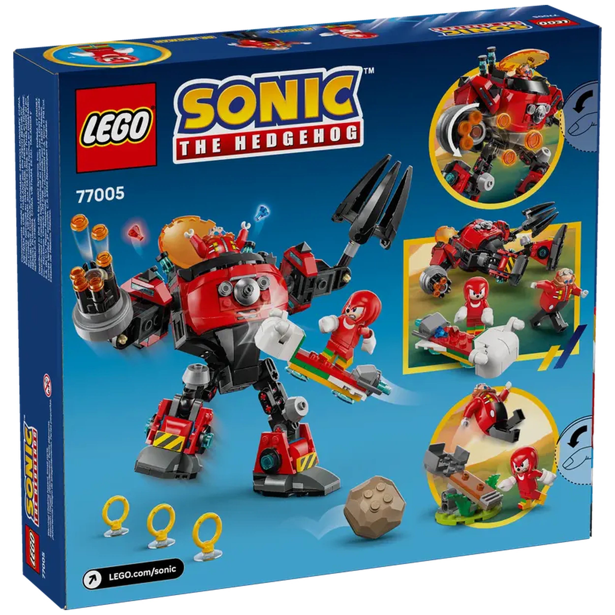 LEGO - Knuckles vs Dr Eggman Egg Crusher Mech - Actie- en Speelgoedfiguren