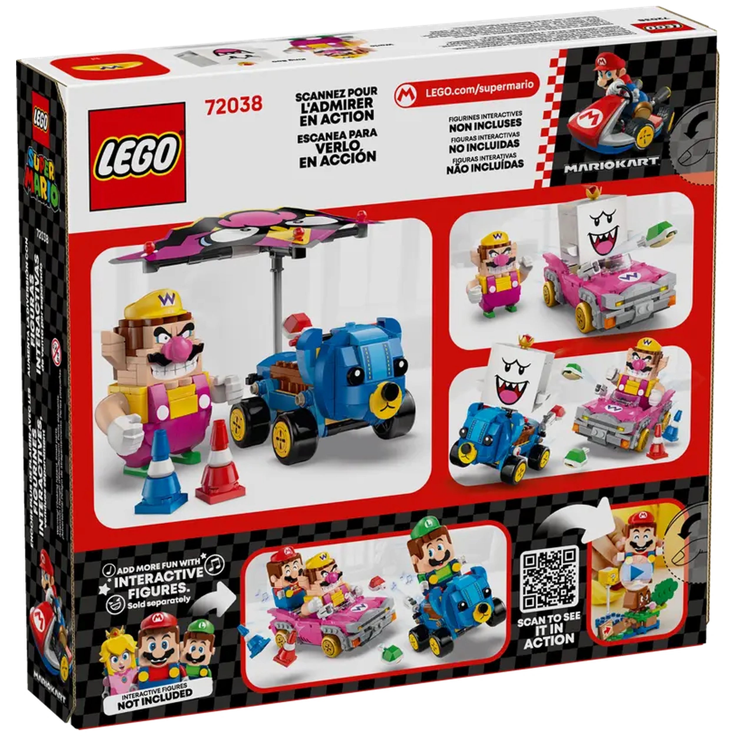 LEGO - Mario Kart Wario en King Boo Actie Speelfiguren