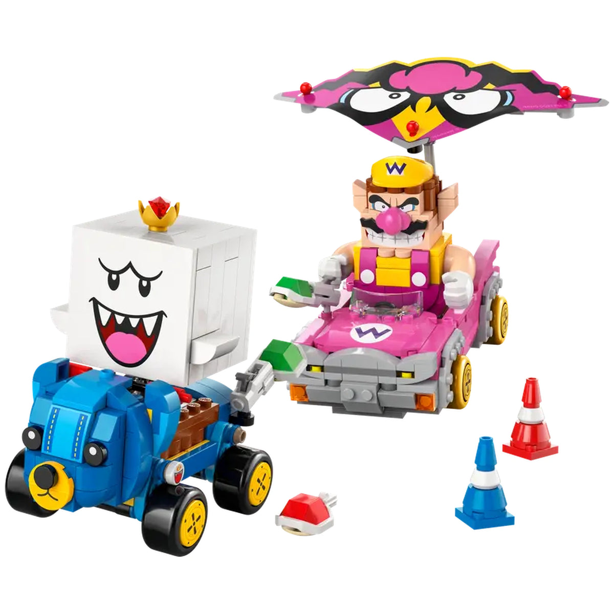 LEGO - Mario Kart Wario en King Boo Actie Speelfiguren