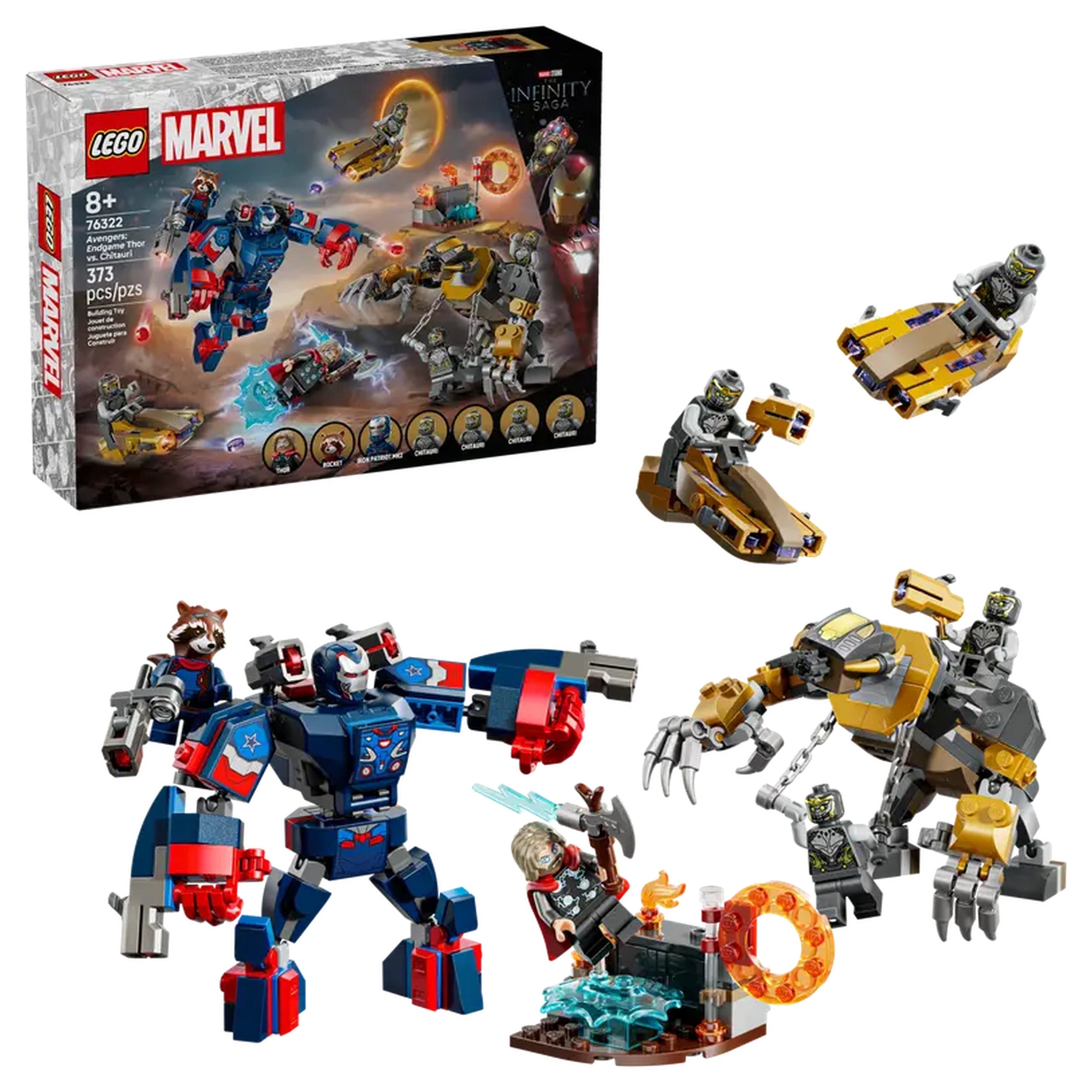 LEGO - Marvel-Avengers-Endgame-Thor-tegen-Chitauri-Actie-Speelgoed-Figuren