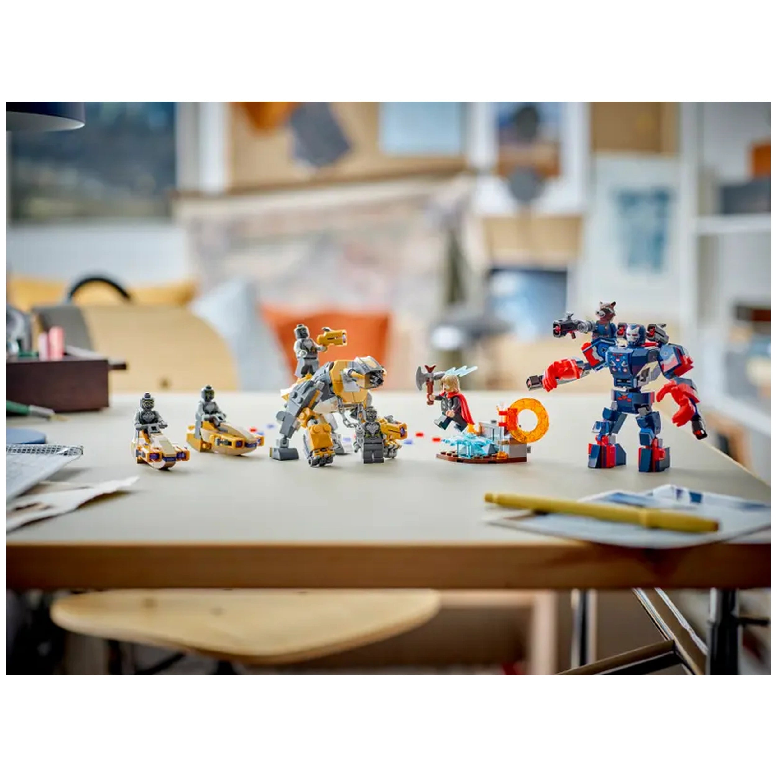 LEGO - Marvel-Avengers-Endgame-Thor-tegen-Chitauri-Actie-Speelgoed-Figuren