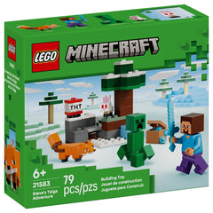 LEGO - Minecraft Steve's Taiga Avontuur - Bouwset Speelgoed
