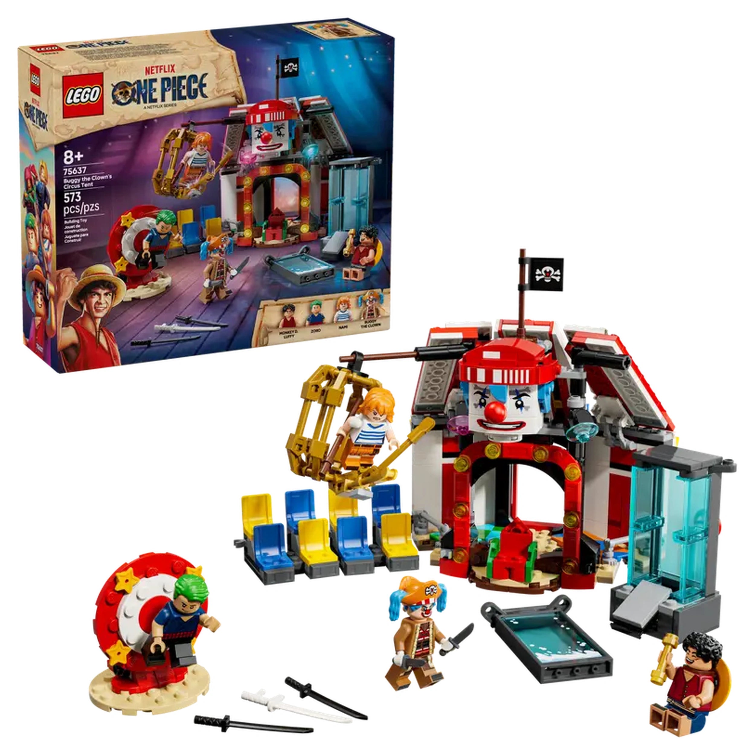 LEGO - ONE PIECE Buggy de Clown's Circus Tent - Bouwset Speelgoed