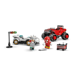LEGO - Sonic the Hedgehog - Silver's Car vs. Knuckles' Monster Truck - Construction Set Toys - 77118