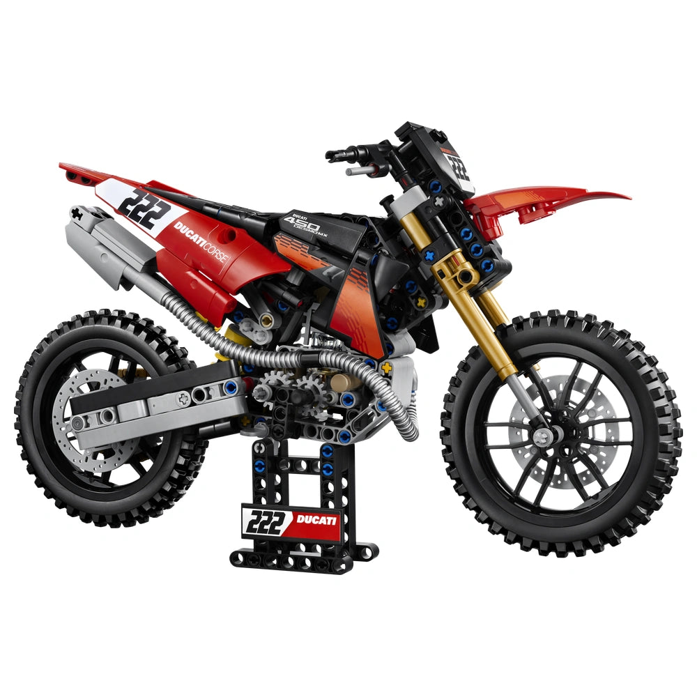 LEGO - Technic Ducati Desmo450 MX Factory Motorcycle - Constructiespeelgoed - 10 - 72042238