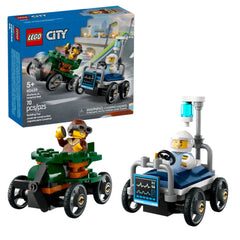 Lego - City - Airplane vs. Hospital Bed Race Car Pack - Construction Set Toys
