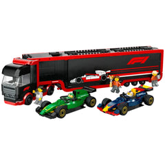 Lego - City - F1 Truck with RB20 & AMR24 F1 Cars - Construction Set Toys