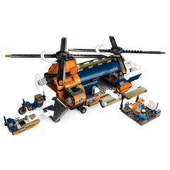 Lego - City - Jungle Explorer Helicopter at Base Camp - Construction Set Toys